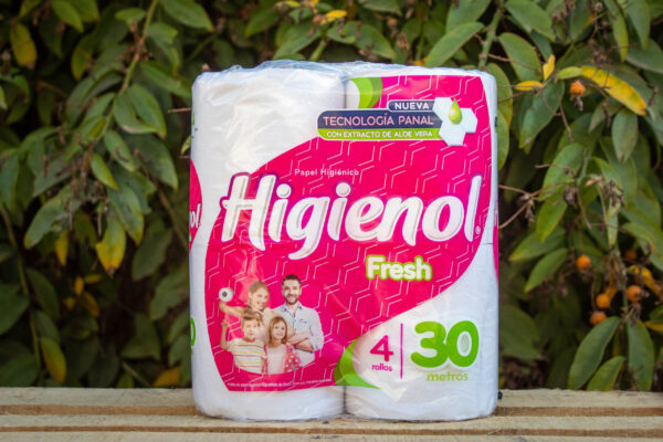 PAPEL HIGIENICO HIGENIOL FRESH X 4 30 METROS