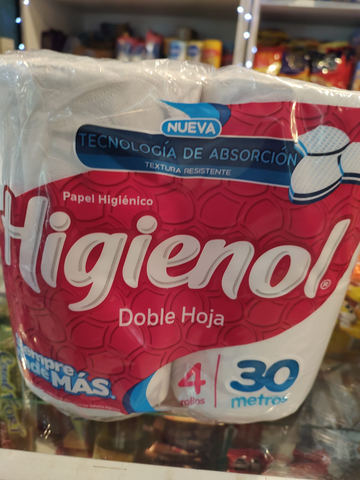 PAPEL HIGIENICO DOBLE HOJA HIGIENOL X 4 Atención 24hs