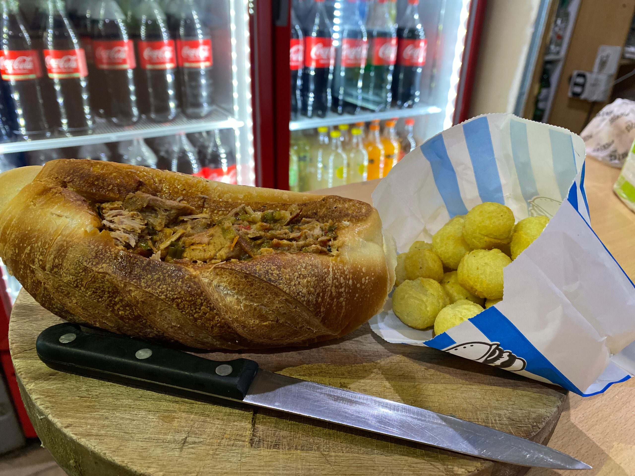 SANDWICH DE BONDIOLA AL DISCO + PAPAS NOISETTES