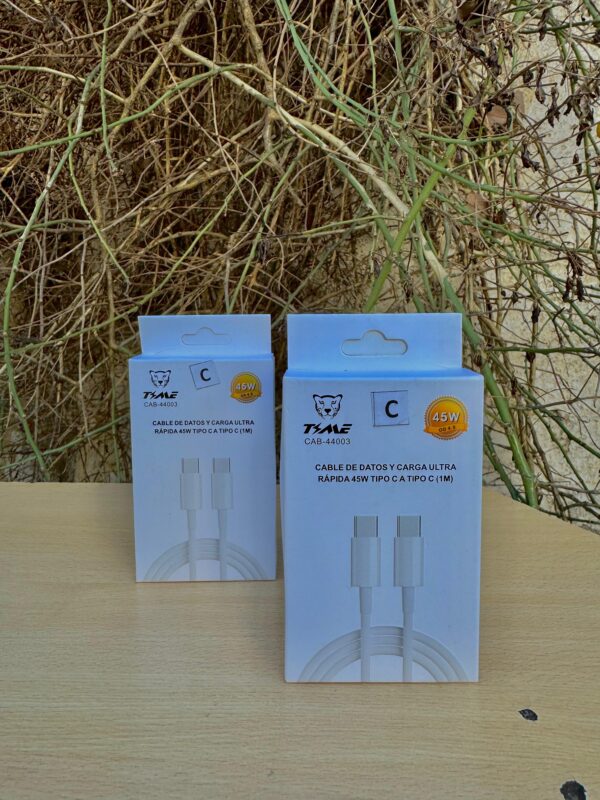 CABLE TIPO C A TIPO C TIME 45 W ULTRA RAPIDA