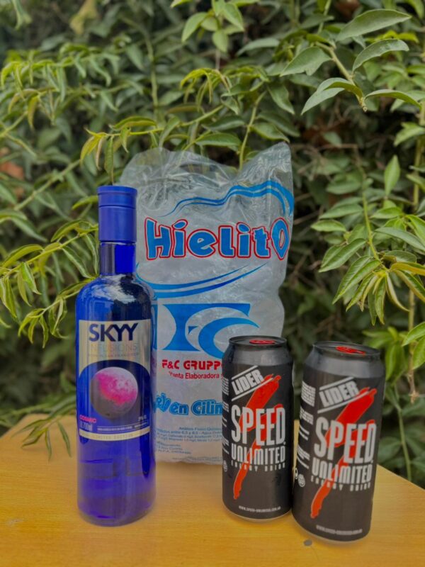 SKYY SABORIZADO + 2 SPEED XL + HIELO