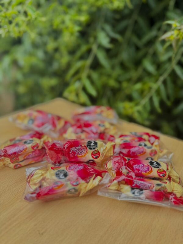 ) CARAMELOS FLYNN PAFF FRUTILLA Y VAINILLA X 5 UNIDADES