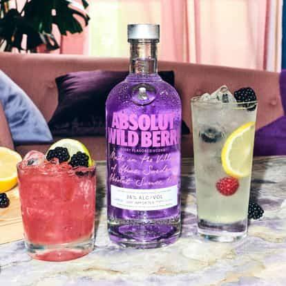 VODKA ABSOLUT WILD BERRY LILA