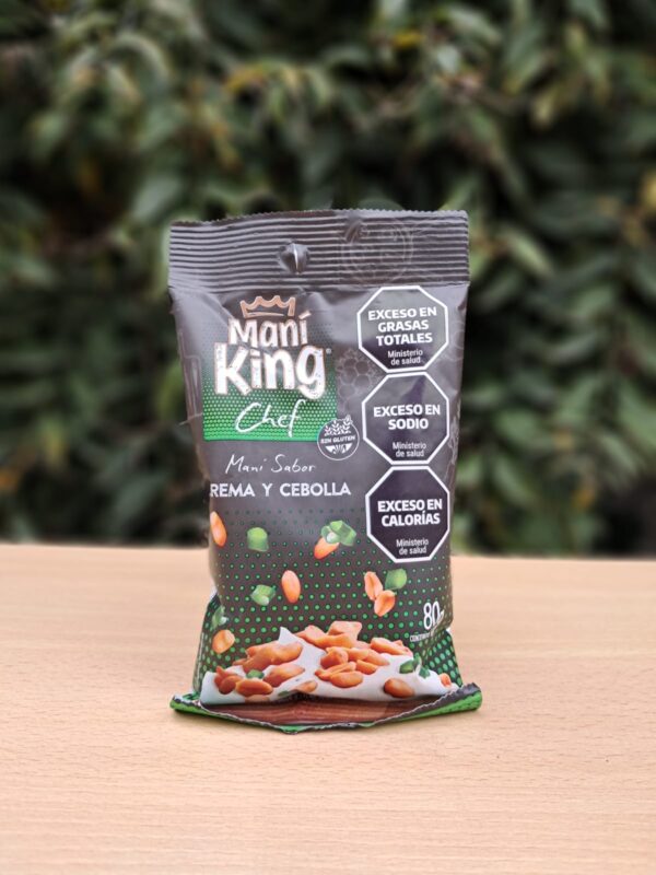 MANI KING CREMA Y CEBOLLA X 80 GR